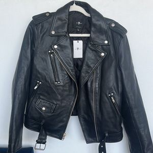 7 For All Mankind Unisex Biker Motorcycle Jacket